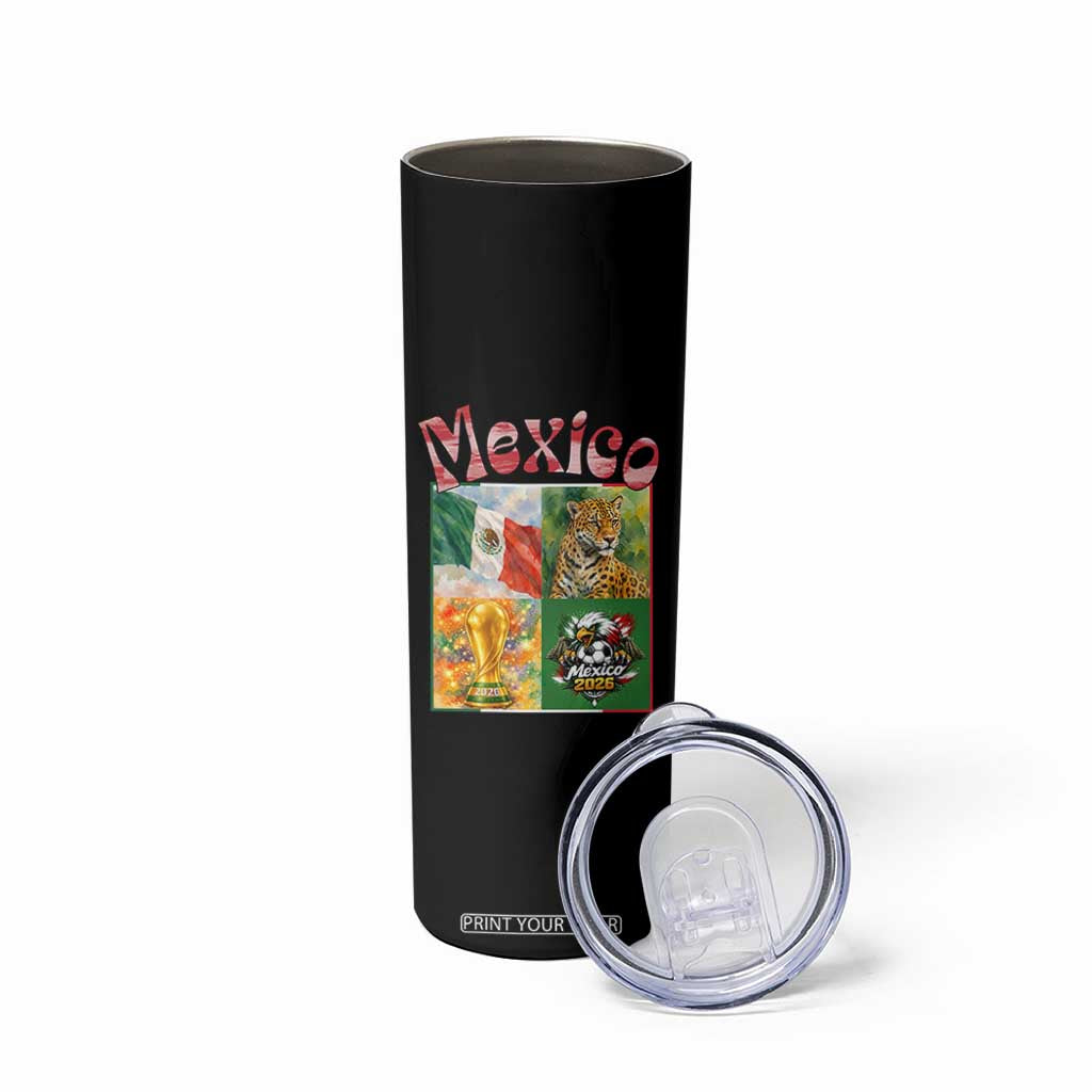 Mexico National Soccer Lover Skinny Tumbler Patriotic Mexican Fan Gift TS12 Print Your Wear
