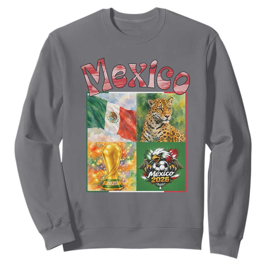 Mexico National Soccer Lover Sweatshirt Patriotic Mexican Fan Gift TS12 Charcoal Print Your Wear