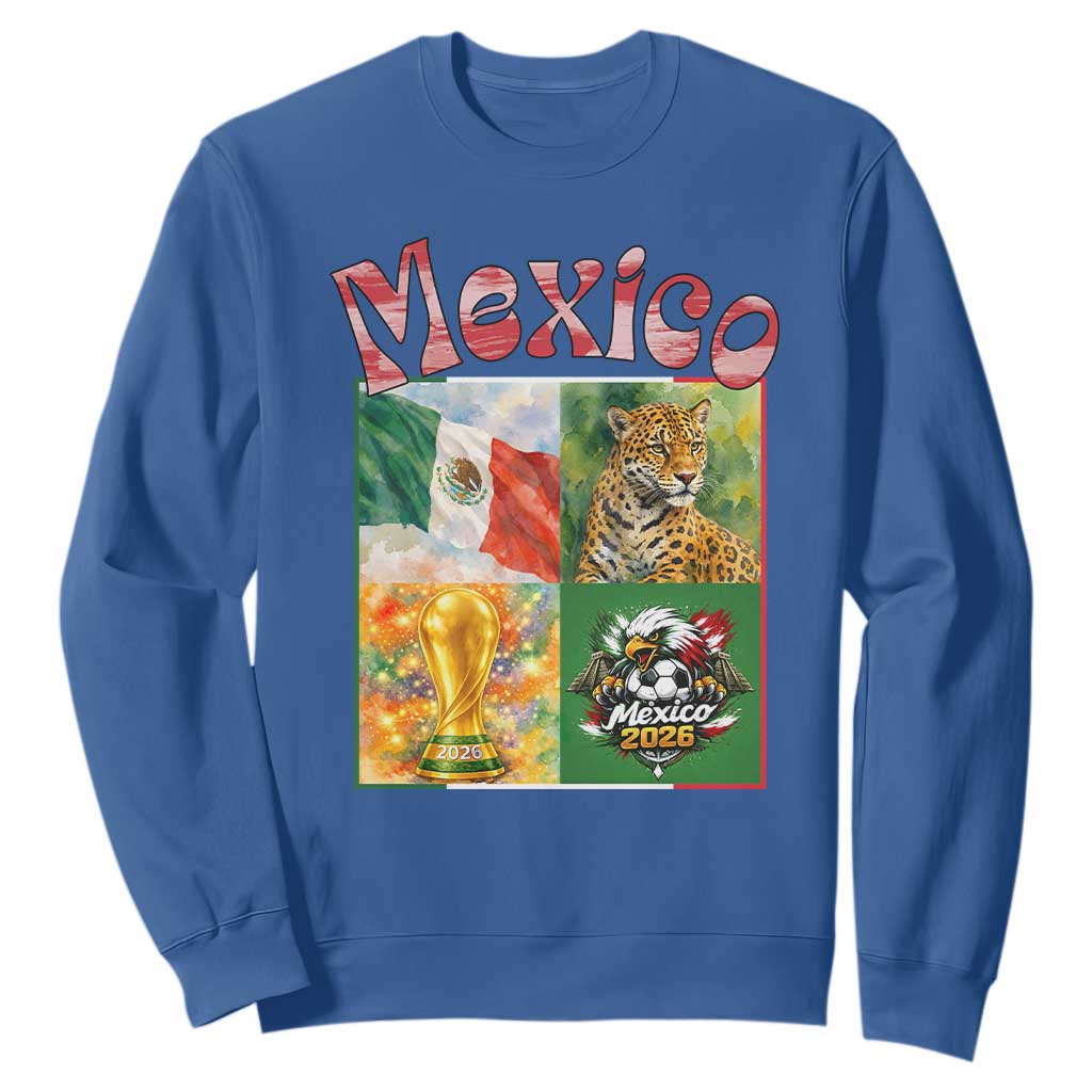 Mexico National Soccer Lover Sweatshirt Patriotic Mexican Fan Gift TS12 Royal Blue Print Your Wear
