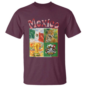 Mexico National Soccer Lover T Shirt Patriotic Mexican Fan Gift TS12 Maroon Print Your Wear