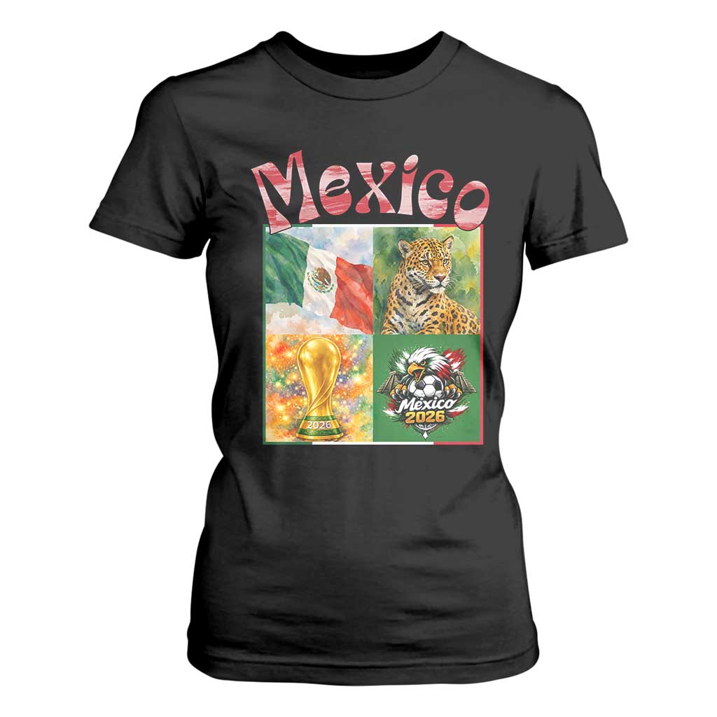 Mexico National Soccer Lover T Shirt For Women Patriotic Mexican Fan Gift TS12 Black Print Your Wear