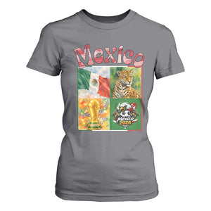 Mexico National Soccer Lover T Shirt For Women Patriotic Mexican Fan Gift TS12 Charcoal Print Your Wear