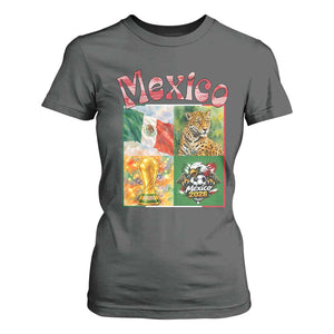 Mexico National Soccer Lover T Shirt For Women Patriotic Mexican Fan Gift TS12 Dark Heather Print Your Wear