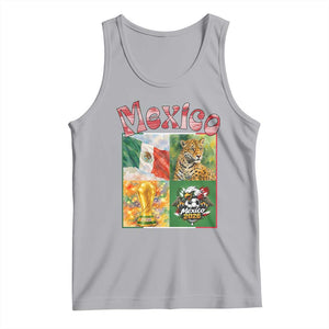 Mexico National Soccer Lover Tank Top Patriotic Mexican Fan Gift TS12 Athletic Heather Print Your Wear