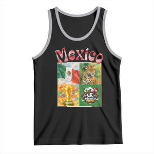 Mexico National Soccer Lover Tank Top Patriotic Mexican Fan Gift TS12 Black Athletic Heather Print Your Wear