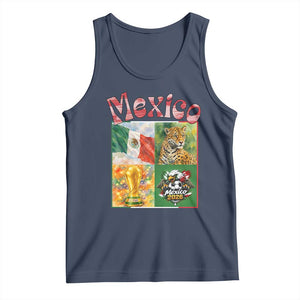 Mexico National Soccer Lover Tank Top Patriotic Mexican Fan Gift TS12 Navy Print Your Wear