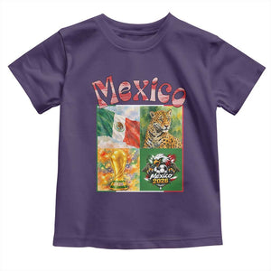 Mexico National Soccer Lover Toddler T Shirt Patriotic Mexican Fan Gift TS12 Purple Print Your Wear