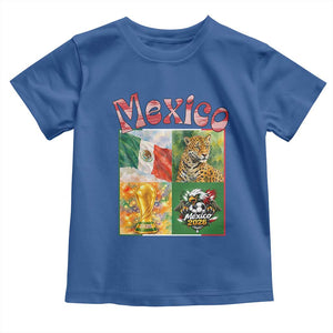 Mexico National Soccer Lover Toddler T Shirt Patriotic Mexican Fan Gift TS12 Royal Blue Print Your Wear