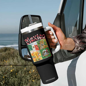 Mexico National Soccer Lover Tumbler With Handle Patriotic Mexican Fan Gift TS12 Print Your Wear