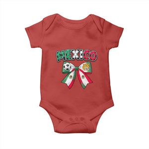 Mexico National Soccer Lover Baby Onesie Soccer Pride Fan Gift TS12 Red Print Your Wear