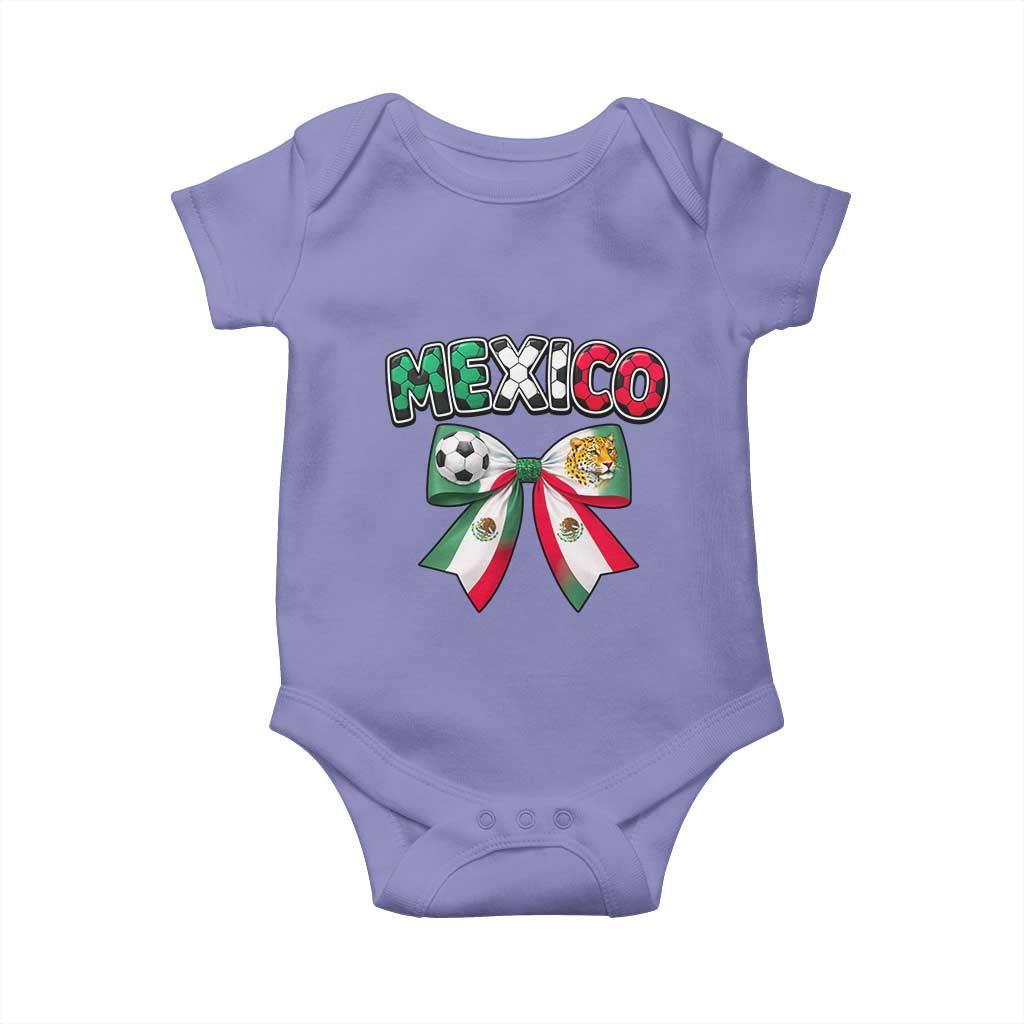 Mexico National Soccer Lover Baby Onesie Soccer Pride Fan Gift TS12 Violet Print Your Wear