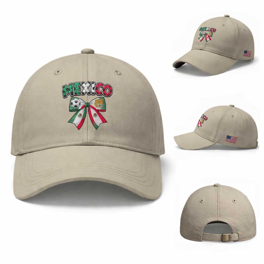 Mexico National Soccer Lover Baseball Cap Soccer Pride Fan Gift TS12 Baseball Cap Universal Fit Beige Print Your Wear