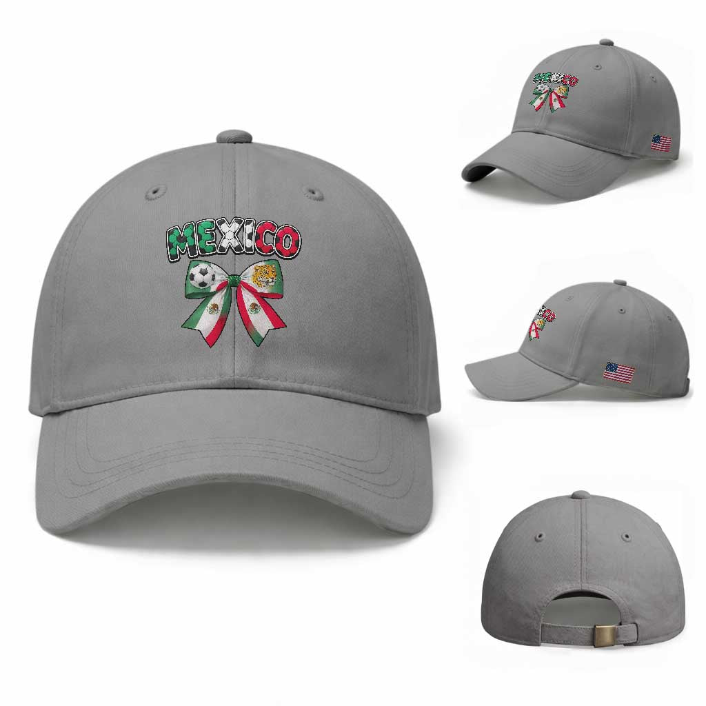 Mexico National Soccer Lover Baseball Cap Soccer Pride Fan Gift TS12 Baseball Cap Universal Fit Sport Gray Print Your Wear