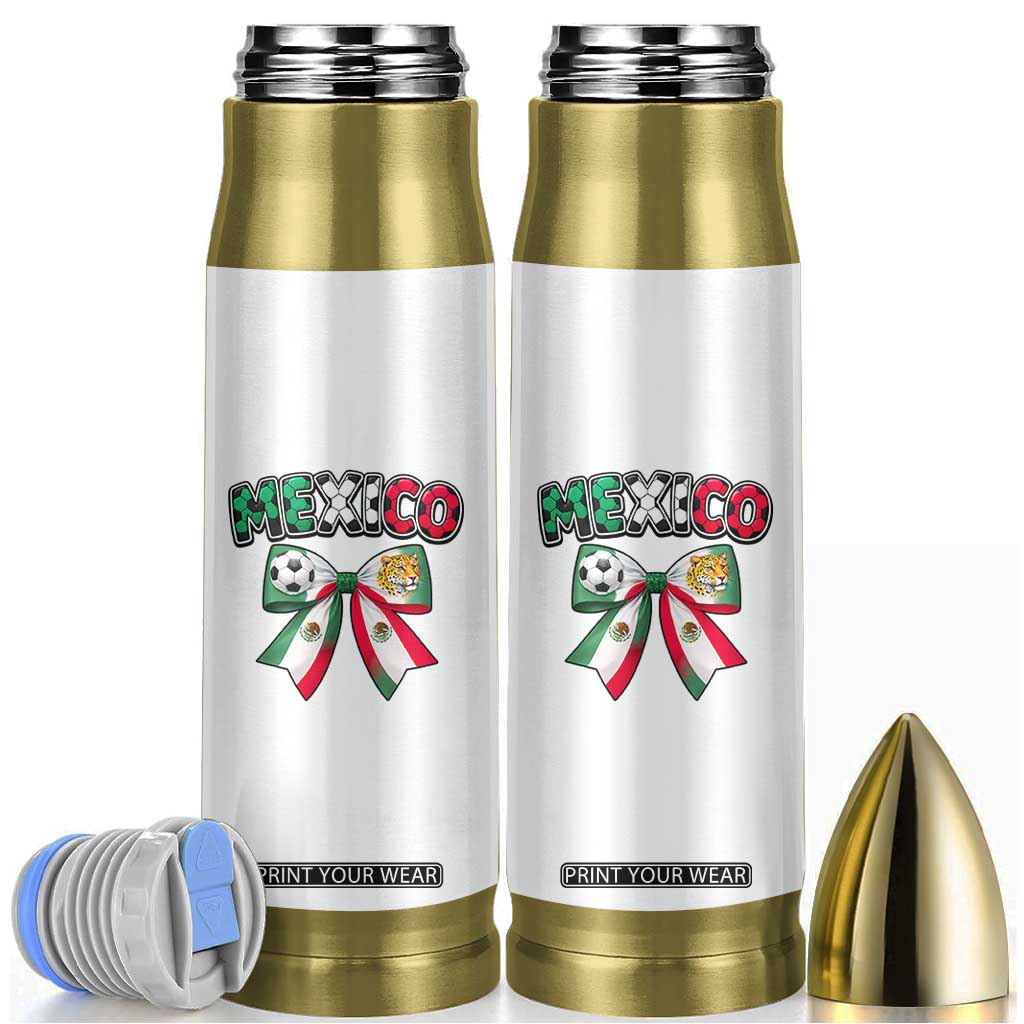 Mexico National Soccer Lover Bullet Tumbler Soccer Pride Fan Gift TS12 White Print Your Wear