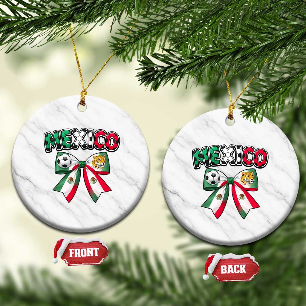 Mexico National Soccer Lover Ceramic Ornament Soccer Pride Fan Gift TS12 1pc White Marble Print Your Wear