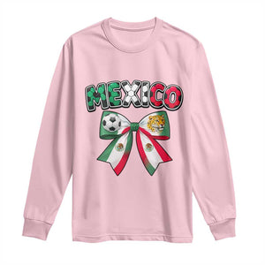 Mexico National Soccer Lover Long Sleeve Shirt Soccer Pride Fan Gift TS12 Light Pink Print Your Wear