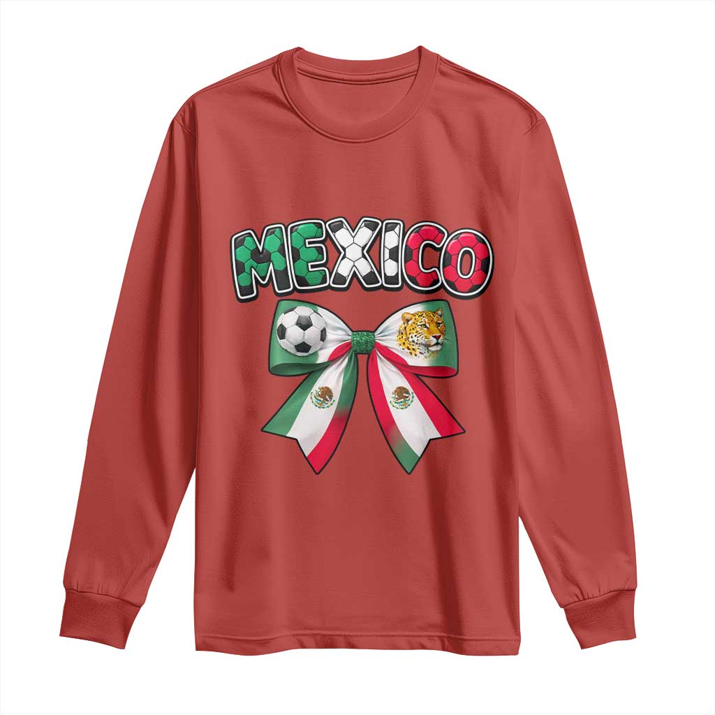 Mexico National Soccer Lover Long Sleeve Shirt Soccer Pride Fan Gift TS12 Red Print Your Wear