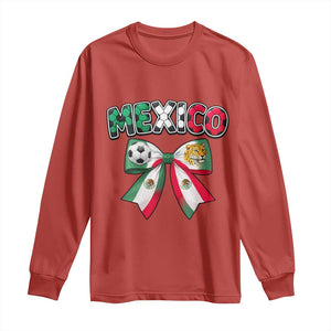 Mexico National Soccer Lover Long Sleeve Shirt Soccer Pride Fan Gift TS12 Red Print Your Wear