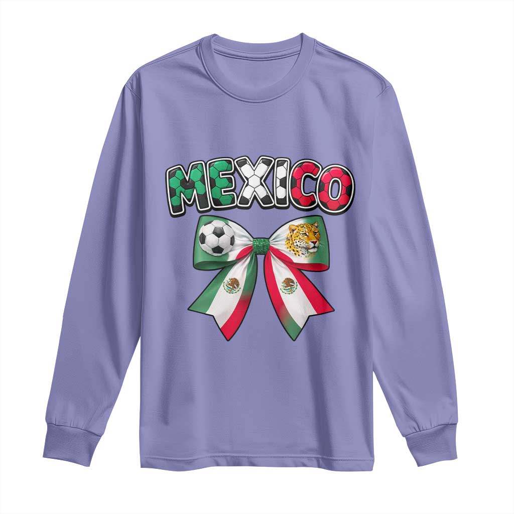 Mexico National Soccer Lover Long Sleeve Shirt Soccer Pride Fan Gift TS12 Violet Print Your Wear