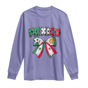 Mexico National Soccer Lover Long Sleeve Shirt Soccer Pride Fan Gift TS12 Violet Print Your Wear