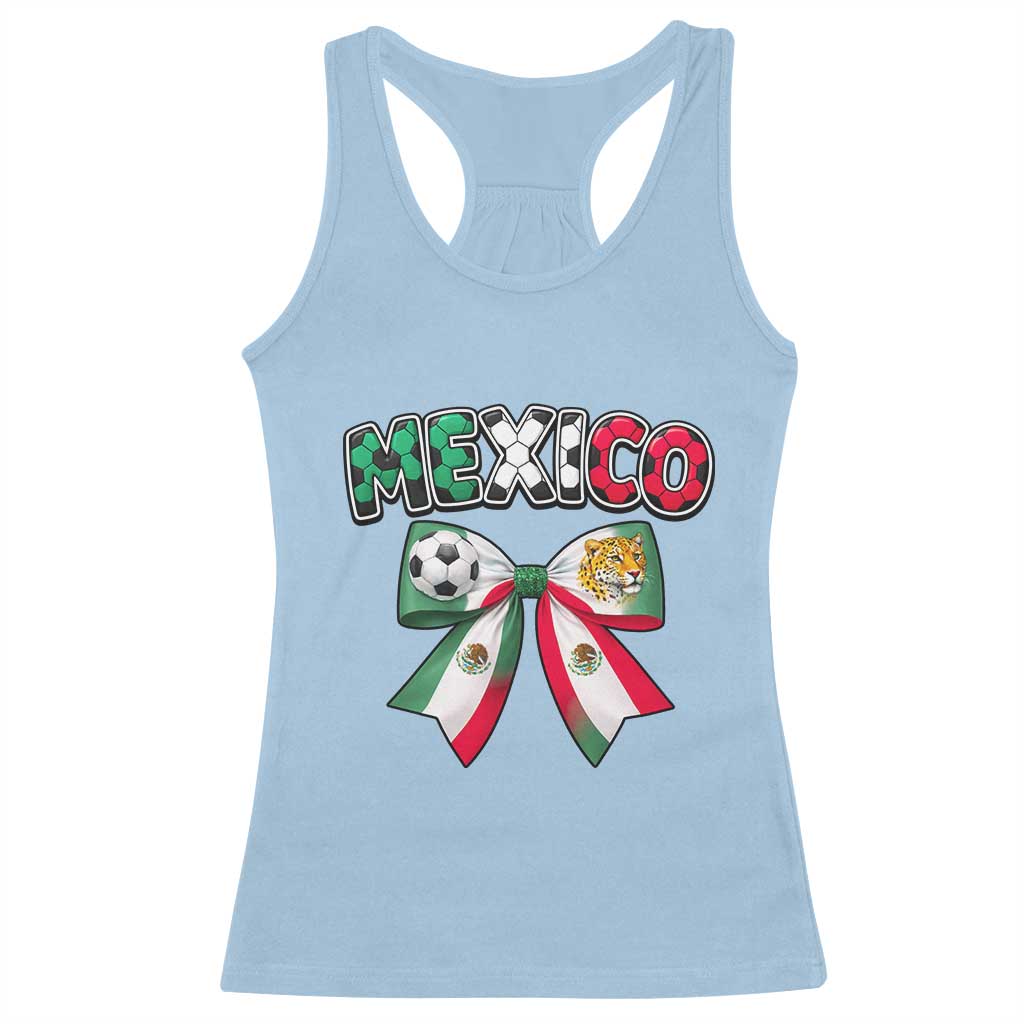 Mexico National Soccer Lover Racerback Tank Top Soccer Pride Fan Gift TS12 Light Blue Print Your Wear
