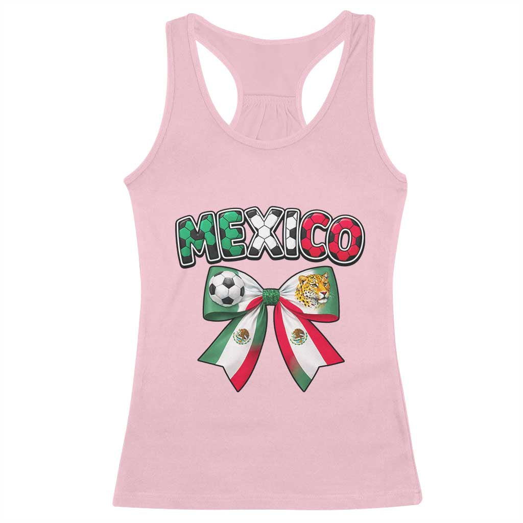 Mexico National Soccer Lover Racerback Tank Top Soccer Pride Fan Gift TS12 Light Pink Print Your Wear