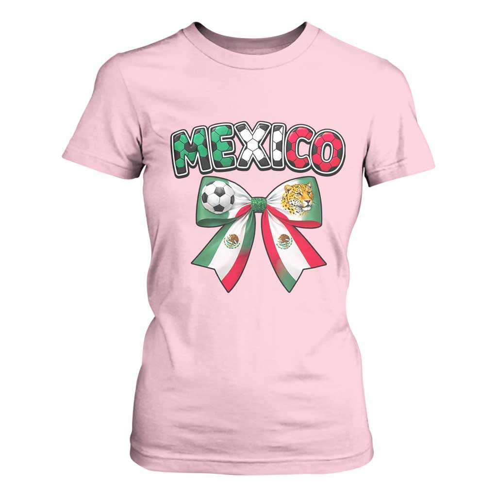 Mexico National Soccer Lover T Shirt For Women Soccer Pride Fan Gift TS12 Light Pink Print Your Wear