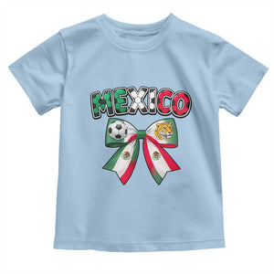 Mexico National Soccer Lover Toddler T Shirt Soccer Pride Fan Gift TS12 Light Blue Print Your Wear