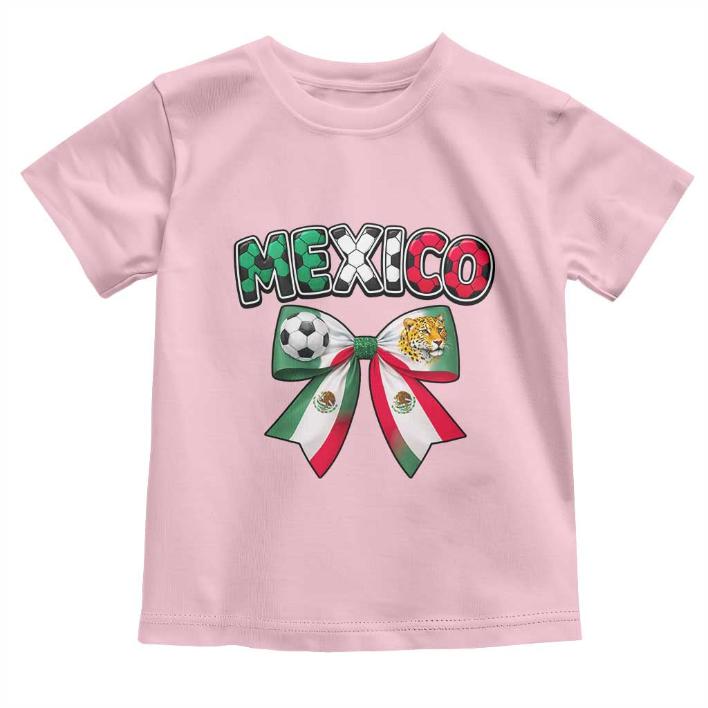 Mexico National Soccer Lover Toddler T Shirt Soccer Pride Fan Gift TS12 Light Pink Print Your Wear