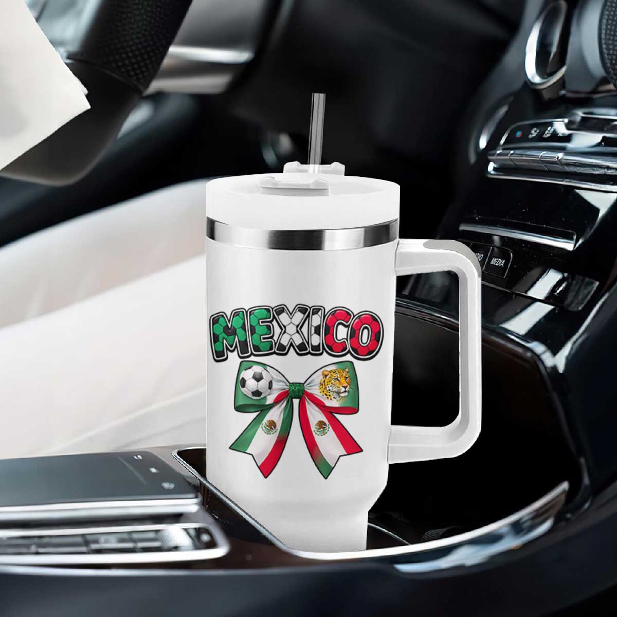 Mexico National Soccer Lover Tumbler With Handle Soccer Pride Fan Gift TS12 Print Your Wear