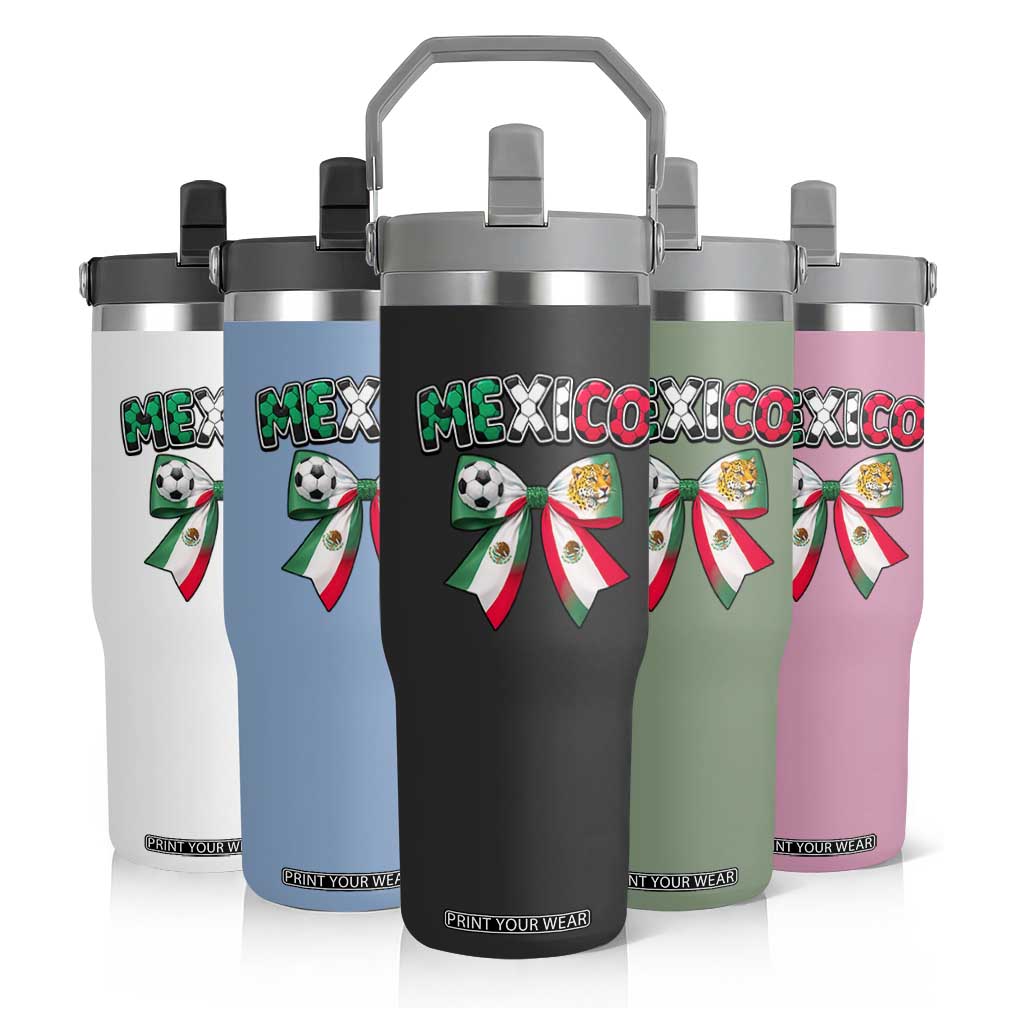 Mexico National Soccer Lover Flip Straw Tumbler Soccer Pride Fan Gift TS12 Print Your Wear