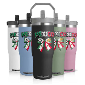 Mexico National Soccer Lover Flip Straw Tumbler Soccer Pride Fan Gift TS12 Print Your Wear