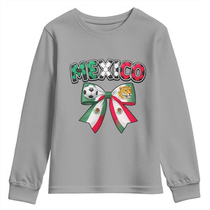 Mexico National Soccer Lover Youth Sweatshirt Soccer Pride Fan Gift TS12 Sport Gray Print Your Wear