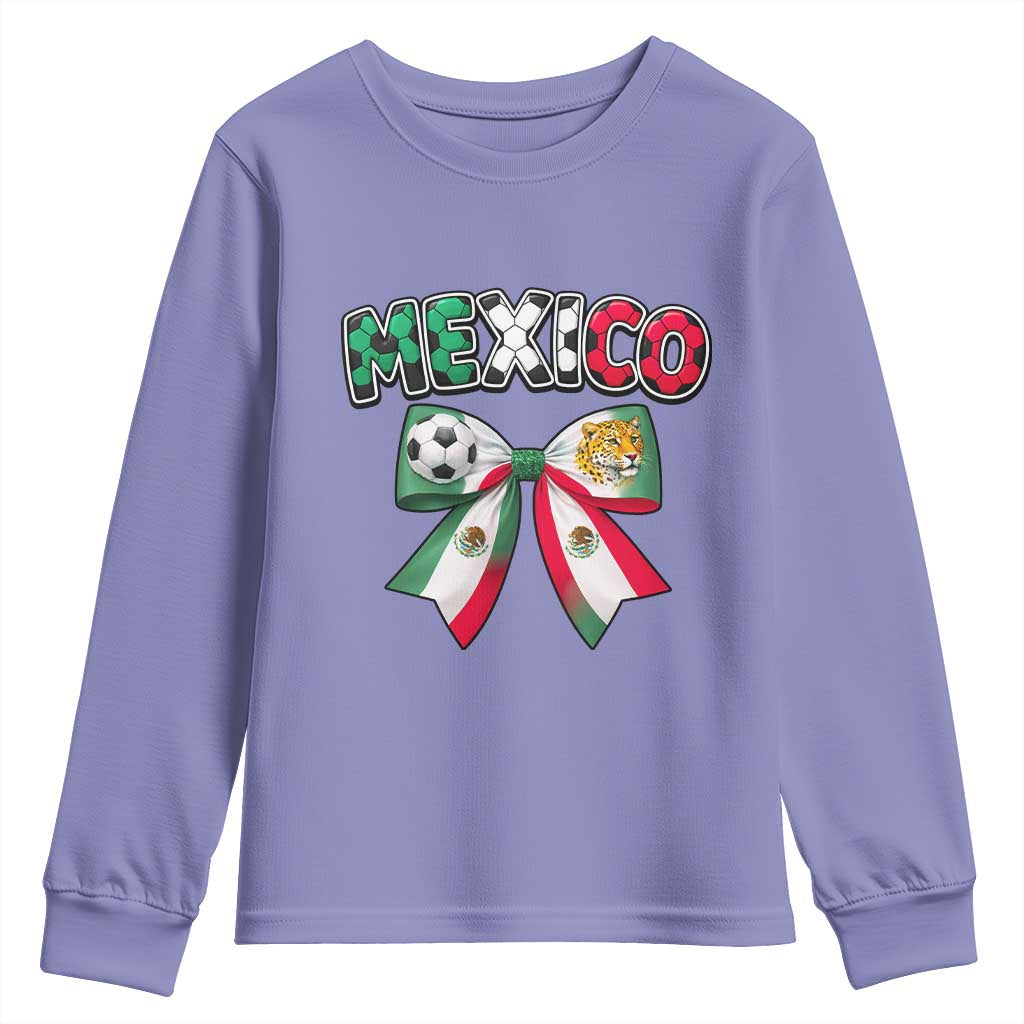 Mexico National Soccer Lover Youth Sweatshirt Soccer Pride Fan Gift TS12 Violet Print Your Wear
