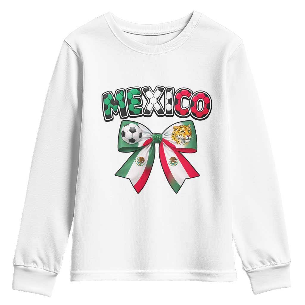 Mexico National Soccer Lover Youth Sweatshirt Soccer Pride Fan Gift TS12 White Print Your Wear