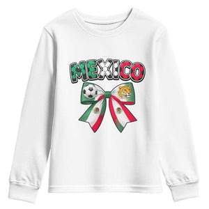Mexico National Soccer Lover Youth Sweatshirt Soccer Pride Fan Gift TS12 White Print Your Wear