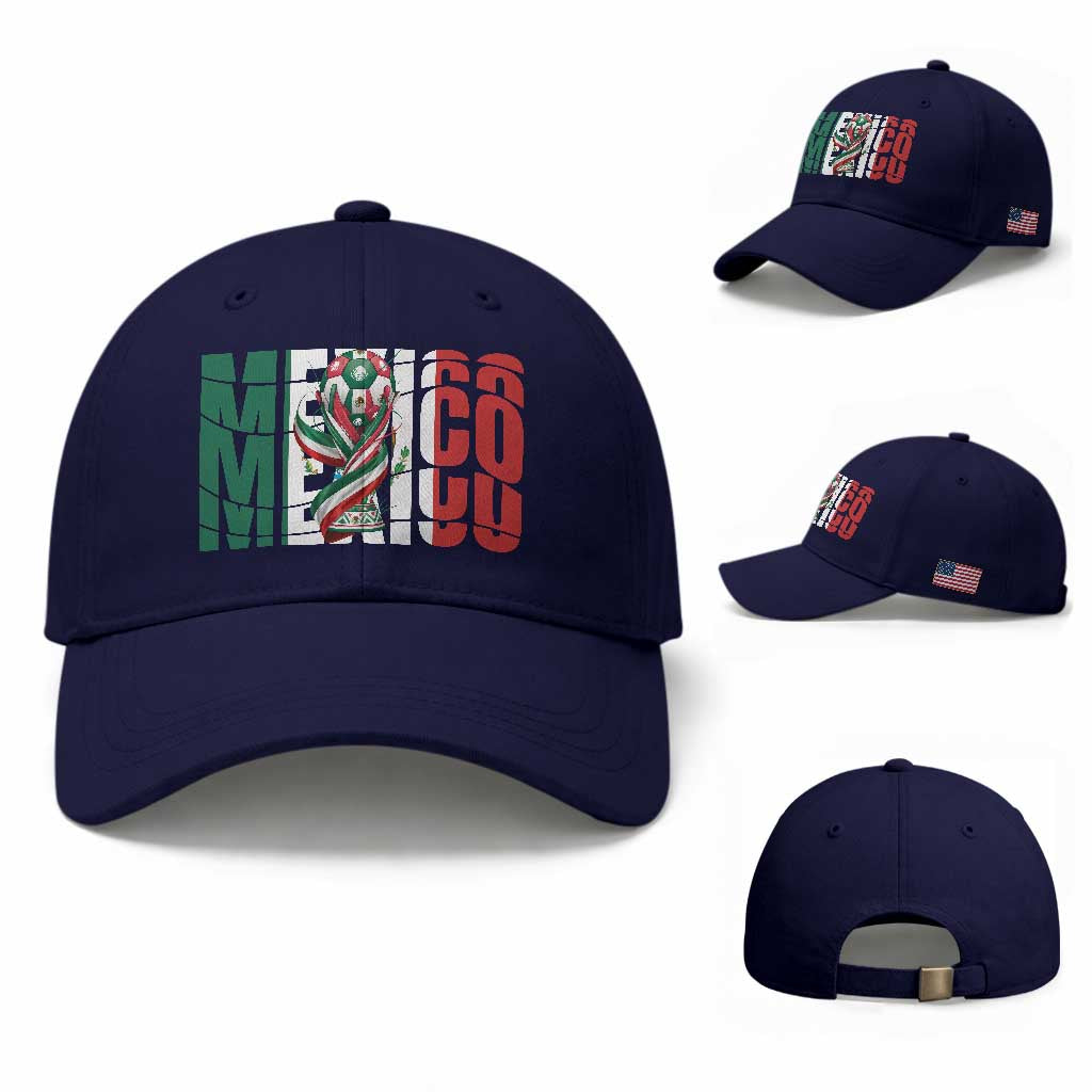 Mexico National Soccer Lover World Baseball Cap Football Fan Gift TS12 Baseball Cap Universal Fit Dark Blue Print Your Wear