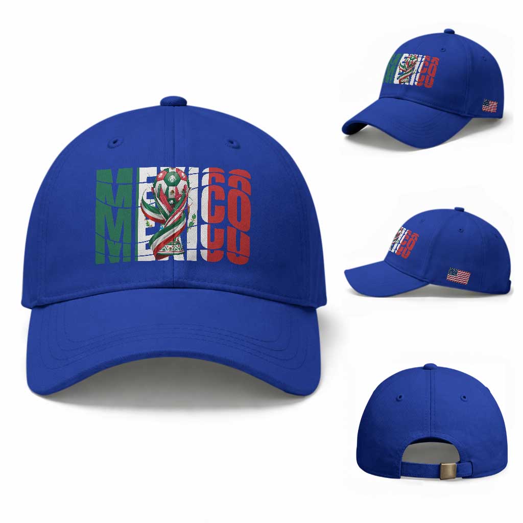 Mexico National Soccer Lover World Baseball Cap Football Fan Gift TS12 Baseball Cap Universal Fit Royal Blue Print Your Wear