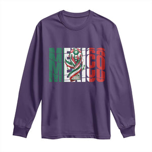 Mexico National Soccer Lover World Long Sleeve Shirt Football Fan Gift TS12 Purple Print Your Wear