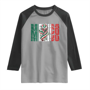 Mexico National Soccer Lover World Raglan Shirt Football Fan Gift TS12 Sport Gray Black Print Your Wear