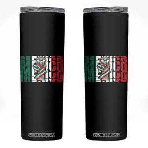 Mexico National Soccer Lover World Skinny Tumbler Football Fan Gift TS12 Black Print Your Wear