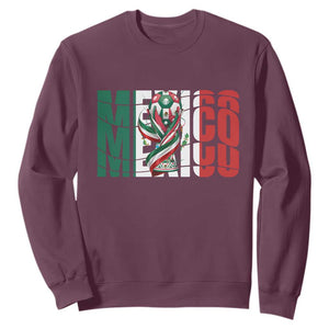 Mexico National Soccer Lover World Sweatshirt Football Fan Gift TS12 Maroon Print Your Wear