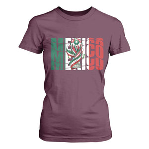 Mexico National Soccer Lover World T Shirt For Women Football Fan Gift TS12 Maroon Print Your Wear