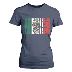 Mexico National Soccer Lover World T Shirt For Women Football Fan Gift TS12 Navy Print Your Wear