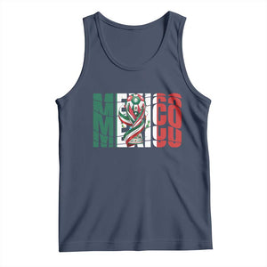 Mexico National Soccer Lover World Tank Top Football Fan Gift TS12 Navy Print Your Wear