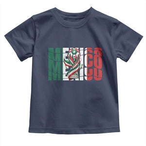 Mexico National Soccer Lover World Toddler T Shirt Football Fan Gift TS12 Navy Print Your Wear