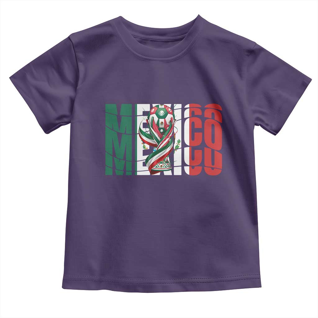 Mexico National Soccer Lover World Toddler T Shirt Football Fan Gift TS12 Purple Print Your Wear