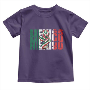 Mexico National Soccer Lover World Toddler T Shirt Football Fan Gift TS12 Purple Print Your Wear