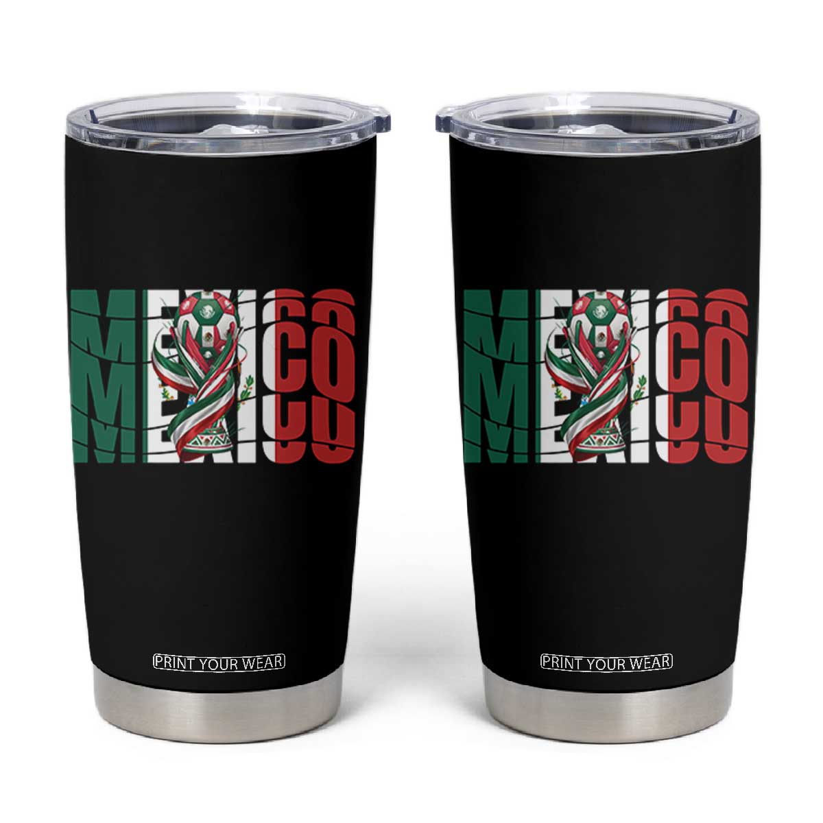 Mexico National Soccer Lover World Tumbler Cup Football Fan Gift TS12 Black Print Your Wear