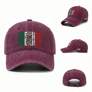 Mexico National Soccer Lover World Washed Cotton Baseball Cap Football Fan Gift TS12 Washed Cap Universal Fit Burgundy Print Your Wear
